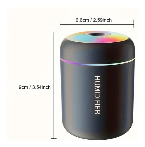 Mini Humidificador de Aire LED 180ML – Difusor de Aromas USB